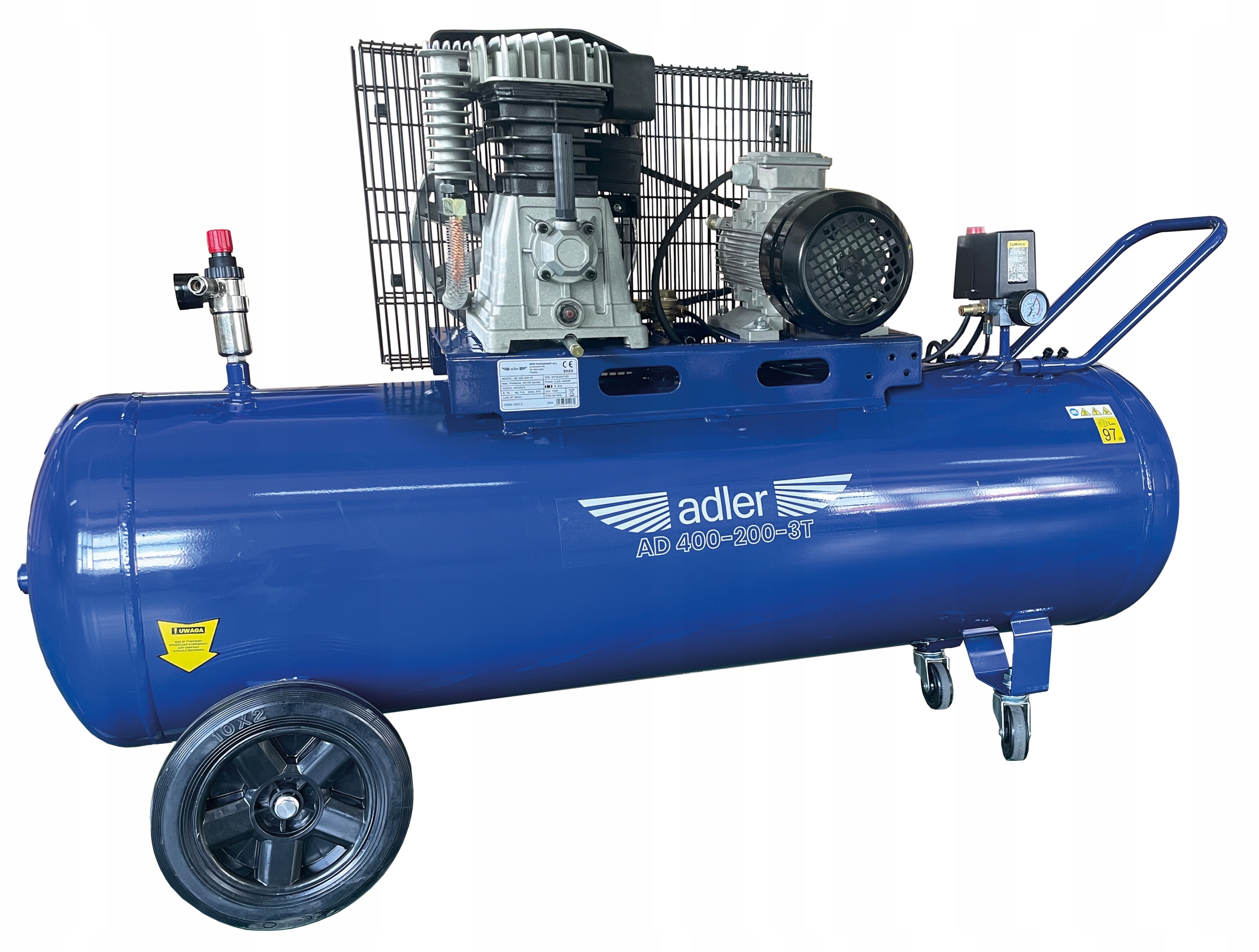 Adler AD 400-200-3T olejový kompresor 150 l 10 bar